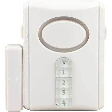 The 100-decibel alarm will sound when it detects vibration or break-in. . Door alarms lowes